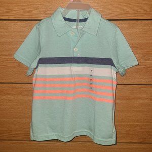 Brand new never worn boys short sleeved shirt and khaki shorts